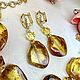 Заказать Янтарные украшения. Серьги браслет из янтаря. Elena Moonlight Jewelry. Ярмарка Мастеров. . Браслет из бусин Фото №3