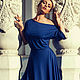 Платье свободного кроя синий электрик. Платья. Dudu-dress. Ярмарка Мастеров.  Фото №5