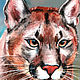 Order  Cougar (Cougar, mountain lion). Print from the author's work. Valeria Akulova ART. Livemaster. . Pictures Фото №3