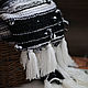 Knitted plaid Black and White Boho. Blankets. Ira Pugach (pompon). My Livemaster. Фото №5