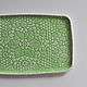 Заказать зеленый кружевной поднос блюдо для закусок. ignata ceramics. Ярмарка Мастеров. . Тарелки Фото №3