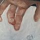 Touch, oil painting on canvas, hands, lovers, love. Pictures. myfoxyart (MyFoxyArt). My Livemaster. Фото №5