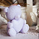 Мыло ручной работы лиловый мишутка с сердечком 3105, Мыло, Санкт-Петербург,  Фото №1