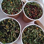 Сувениры и подарки handmade. Livemaster - original item Gift set of herbal tea Kuril tea with berries in a glass. Handmade.