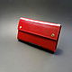wallet womens leather. Large red floater wallet. Wallets. Bags and accessories. Alexandra (SSbagS). My Livemaster. Фото №5