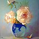 Розы в вазоне, Картины, Химки,  Фото №1