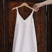 Одежда детская handmade. Livemaster - original item Cambric nightgown for girls chemise with straps. Handmade.