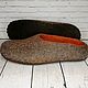 Order Felted Slippers for men. tolkovalenki. Livemaster. . Slippers Фото №3