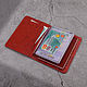 Order Passport cover 'Euro' with insert for car documents. murzikcool. Livemaster. . Passport cover Фото №3