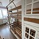 Детская двухъярусная кровать домик с лестницей комодом из массива. Кровати. SCANDI. Ярмарка Мастеров.  Фото №5