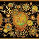 Ткани с русскими узорами Солнце Ярило в стиле Мозаики, Ткани, Москва,  Фото №1