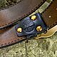 Order Men's belt under jeans with cast buckle. Marik Leather Craft. Livemaster. . Straps Фото №3