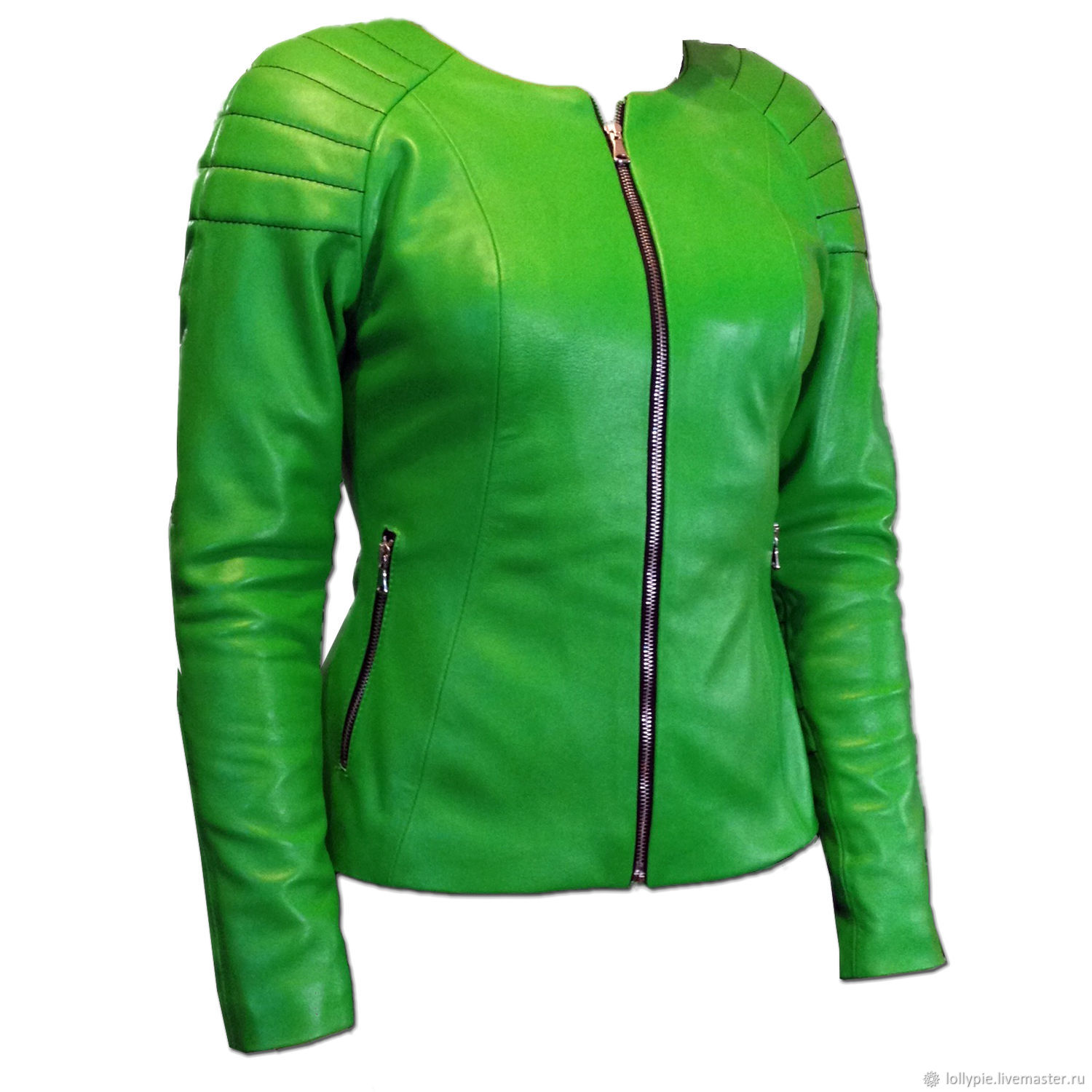 Куртка женская зимняя зеленая