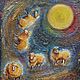 Лунные барашки, абстракция, Картины, Могилев,  Фото №1