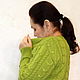 Order Light green merino cardigan with arans. LarisaKrikova. Livemaster. . Cardigans Фото №3