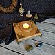 Дубовый подсвечник Футарк / Futhark Руны, Подсвечники, Краснодар,  Фото №1
