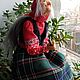 Интерьерная кукла Баба Яга в ступе. Интерьерная кукла. Homyachok-4. Интернет-магазин Ярмарка Мастеров.  Фото №2