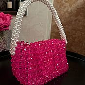 Сумки и аксессуары handmade. Livemaster - original item Clutch (handbag) made of acrylic beads and pearls. Handmade.