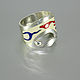 Fantasy ring made of 925 silver with BS0003 enamel. Rings. Sunny Silver. Online shopping on My Livemaster.  Фото №2