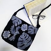 Сумки и аксессуары handmade. Livemaster - original item Tablet Bag: Black Bird bag. Handmade.