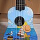 Укулеле "На море"- гавайская гитарка. Укулеле (гавайская гитара). Guitar & Ukulele art Studio. Ярмарка Мастеров.  Фото №5