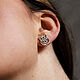 Tiger Earrings | Silver | Geometry Collection. Stud earrings. totemicashop. Online shopping on My Livemaster.  Фото №2