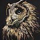 In the night. (owl). Design for machine embroidery. Embroidery tools. Nata-xa_1. My Livemaster. Фото №4