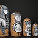 Matryoshka Affectionate Animals. Dolls1. color of magic. Online shopping on My Livemaster.  Фото №2