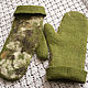 Men's felted mittens 'Camouflage'. Mittens. MMwool (marinamol). Online shopping on My Livemaster.  Фото №2