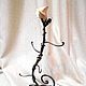 Forged holder for jewelry ' Tea rose', Holders, Zelenograd,  Фото №1