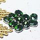 Rhinestones oval 10/8 mm Green grass in a frame. Rhinestones. agraf. My Livemaster. Фото №4