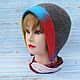 Caps: Charming feminine felted cap with bright lapel. Hats1. zhivoj-vojlok. Online shopping on My Livemaster.  Фото №2