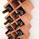 Wine shelf 'Sota' for 18 bottles. Shelves. Color Wood. My Livemaster. Фото №4