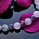 Delicate bracelet made of fluorite, quartz roses and amethyst ' Tenderness'. Bead bracelet. kvk1. Online shopping on My Livemaster.  Фото №2