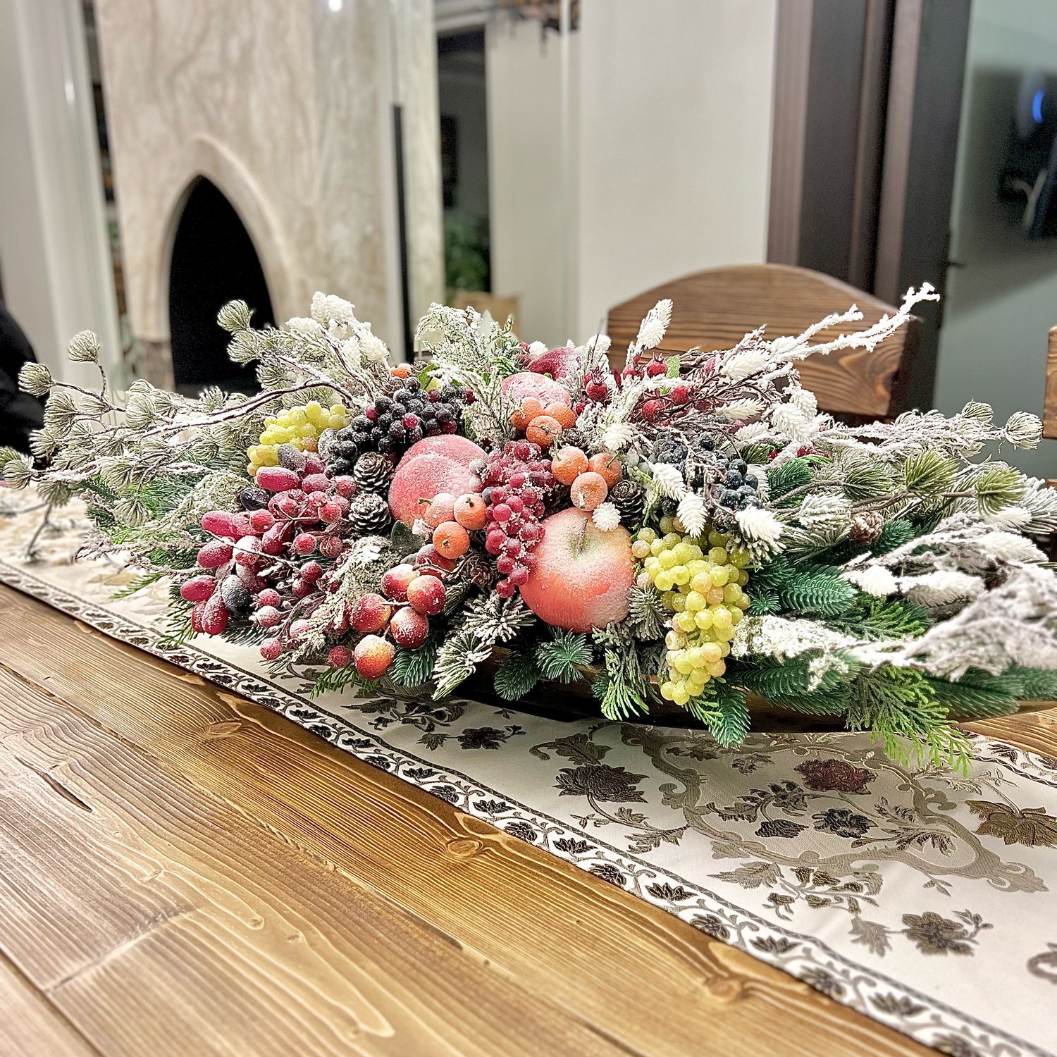 Новогодняя композиция на стол в интернет-магазине Ярмарка Мастеров по ...