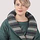 Order Long jacket with a tie with wool in a check green. Yana Levashova Fashion. Livemaster. . Outerwear Jackets Фото №3