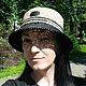 Raffia panama hat/ straw hat (black and straw). Hats1. Vjazalochka. My Livemaster. Фото №5