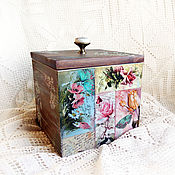 Для дома и интерьера handmade. Livemaster - original item Storage box Delicate flowers. Handmade.