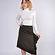 Wool skirt in boho style swamp color. Skirts. Skirt Priority (yubkizakaz). Online shopping on My Livemaster.  Фото №2