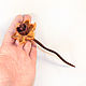 Hairpin ' Autumn colors'. Hairpin. OakForest Wooden Jewelry. My Livemaster. Фото №4