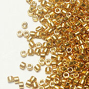Материалы для творчества handmade. Livemaster - original item Beads Miyuki Delica DB 1832 Japanese beads Miyuki Delica 5 grams gold. Handmade.