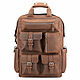 Wasserman leather backpack (dark brown crazy), Backpacks, St. Petersburg,  Фото №1