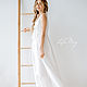 Order Emmanuelle nightgown made of cambric white long. Delicate Clothing Store (Daria). Livemaster. . Nightdress Фото №3
