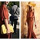 Винтаж: Терракотовая блузка Abricot, 46р. Блузки винтажные. Krasnova Vintage, Handmade, Brands. Ярмарка Мастеров.  Фото №6