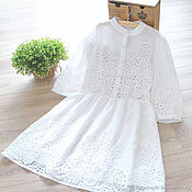 Одежда handmade. Livemaster - original item dresses: gown of white sewing. Handmade.
