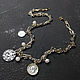 Combined necklace chain with coin pendants. Necklace. Jewelry by Burdo. Online shopping on My Livemaster.  Фото №2