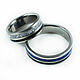 Titanium engagement rings with pearls, onyx and lapis lazuli. Rings. asgdesign. Online shopping on My Livemaster.  Фото №2