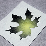 Материалы для творчества handmade. Livemaster - original item Felt Pattern for Brooch Maple Leaf Black Gold. Handmade.