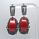 Earrings coral silver 925 ALS0031. Earrings. Sunny Silver. My Livemaster. Фото №4
