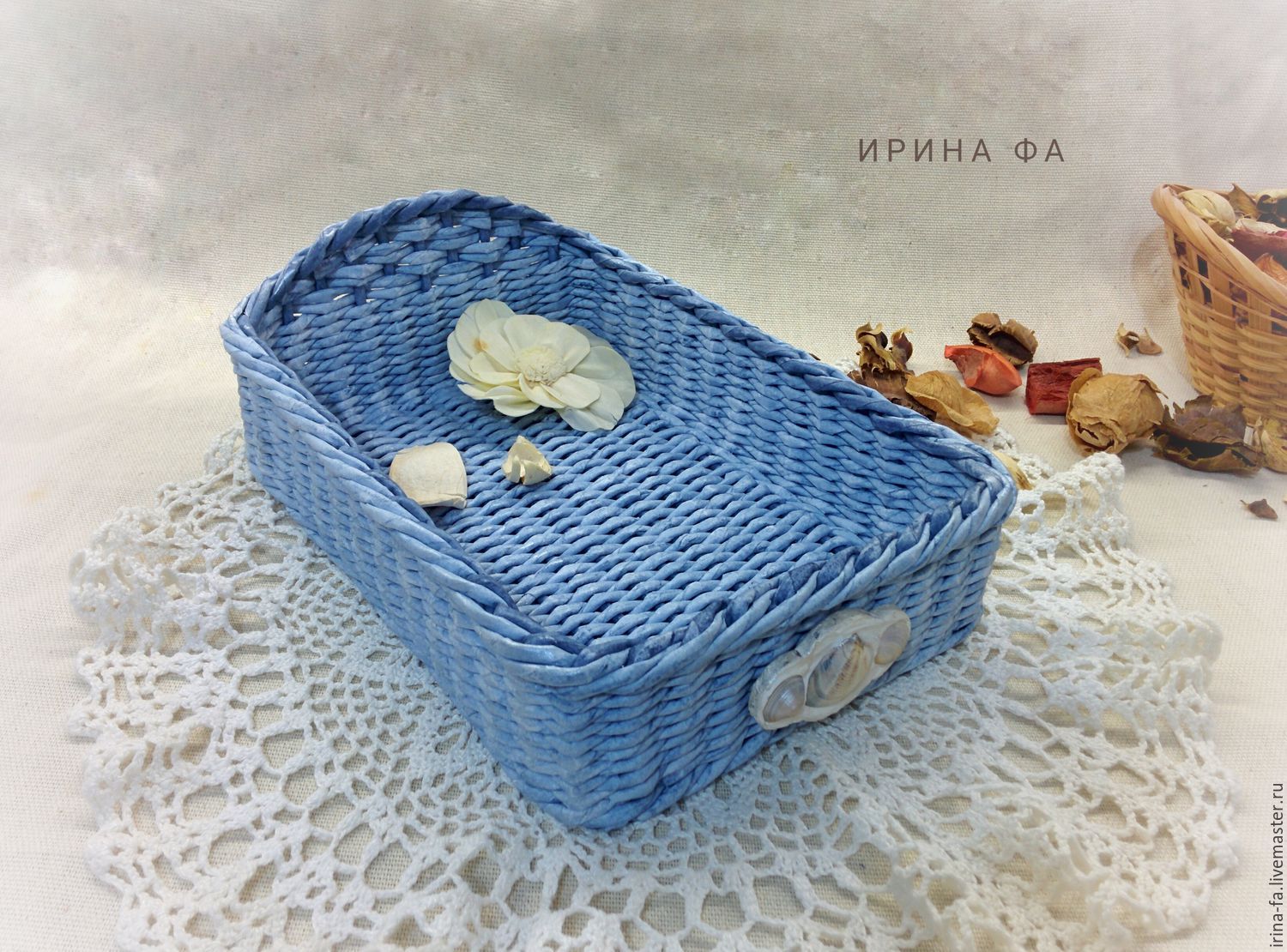 Basket C Decor Sea Shells Online On Livemaster With Shipping Basket C Decor Sea Shells Wicker Baskets